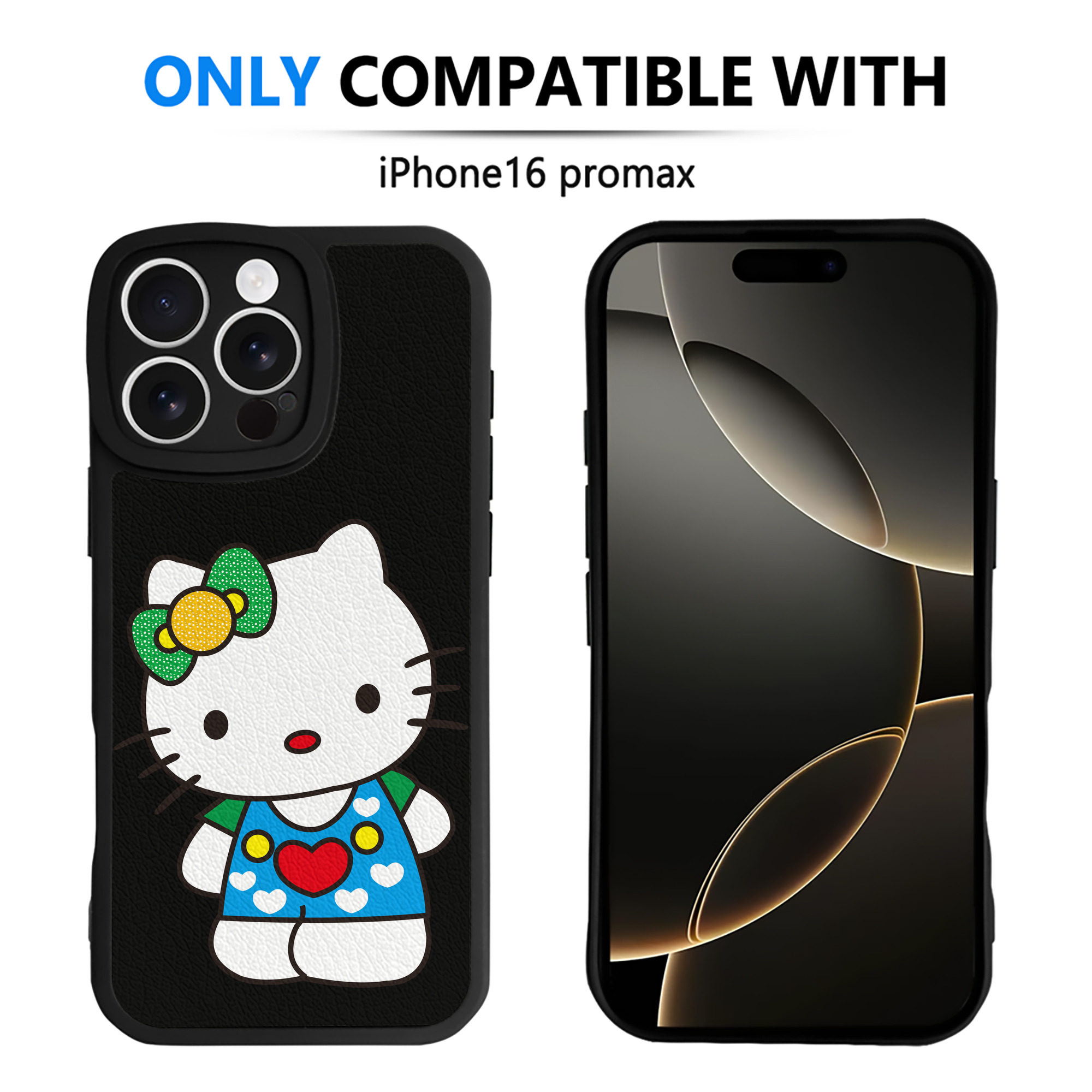 （画像用） Hello Kitty ハローキティ 【iPhone 16シリーズ対応】シリコンスマホケース（レザー調） 材質：シリコン